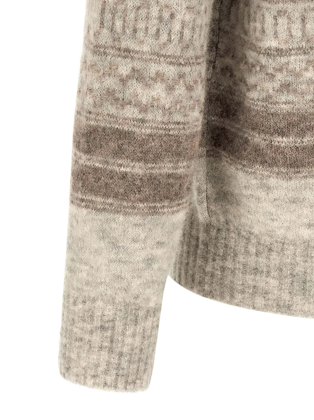 Brunello Cucinelli Sample Sale | Brunello Cucinelli Beige Alpaca Leather Cardigan - | Designer outlet