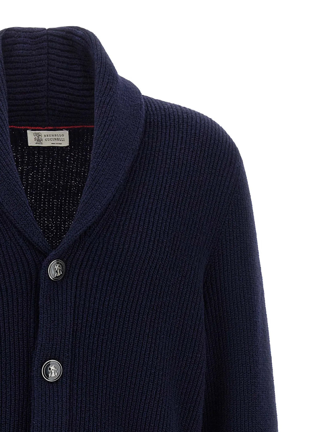 Brunello Cucinelli Sample Sale | Brunello Cucinelli Blue Cotton Cardigan - | Designer outlet