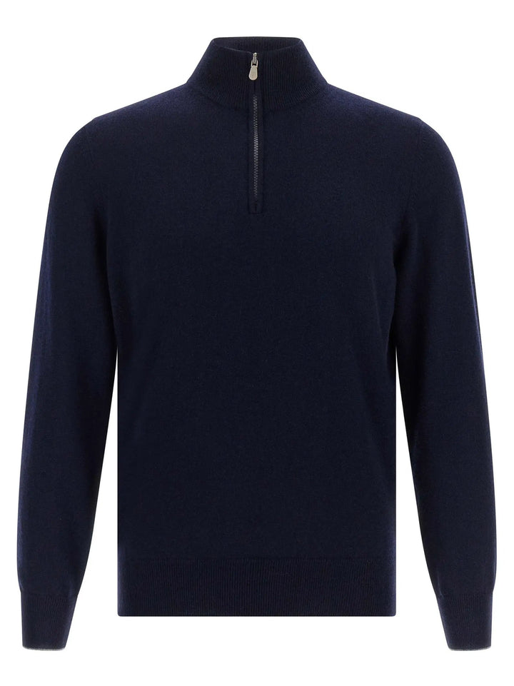 Brunello Cucinelli Sample Sale | Brunello Cucinelli Blue Cashmere Cardigan - | Designer outlet