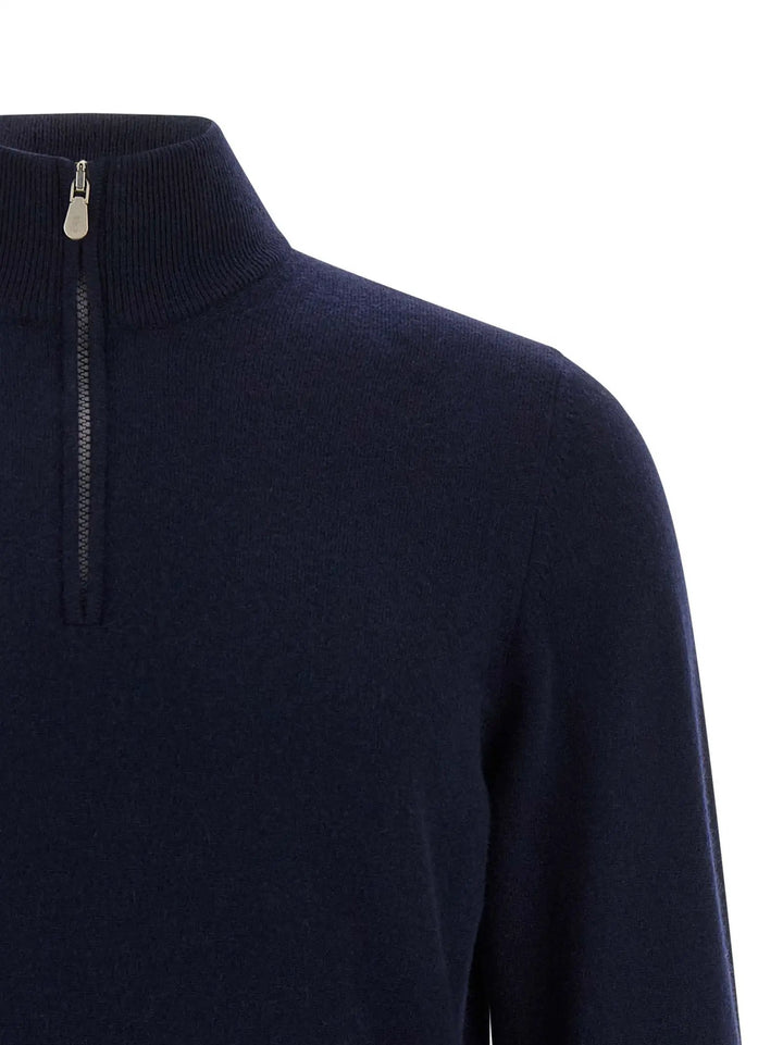 Brunello Cucinelli Sample Sale | Brunello Cucinelli Blue Cashmere Cardigan - | Designer outlet