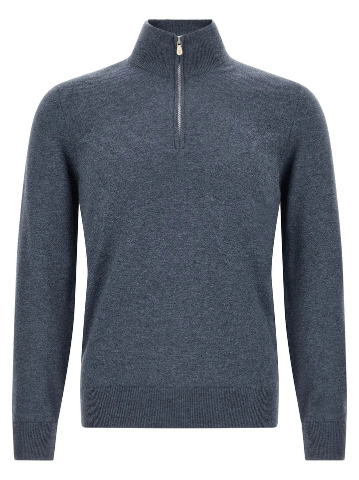 Brunello Cucinelli Sample Sale | Brunello Cucinelli Blue Cashmere Cardigan - | Designer outlet
