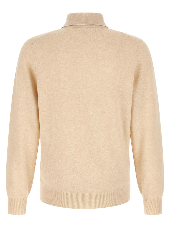 Brunello Cucinelli Sample Sale | Brunello Cucinelli Beige Cashmere Polo Shirt - | Designer outlet