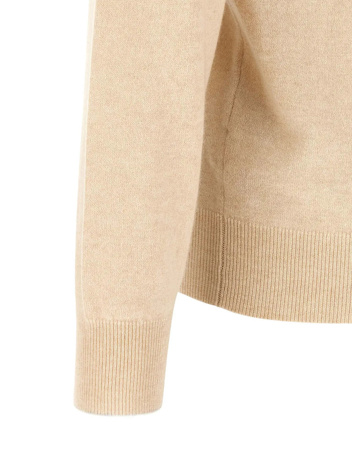 Brunello Cucinelli Sample Sale | Brunello Cucinelli Beige Cashmere Polo Shirt - | Designer outlet