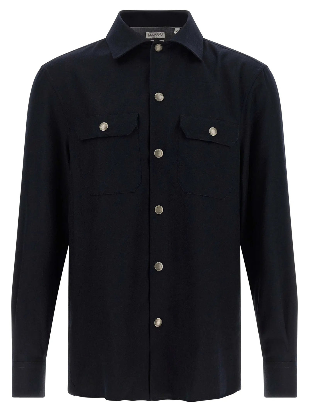 Brunello Cucinelli Sample Sale | Brunello Cucinelli Blue Virgin Wool Blouse - | Designer outlet