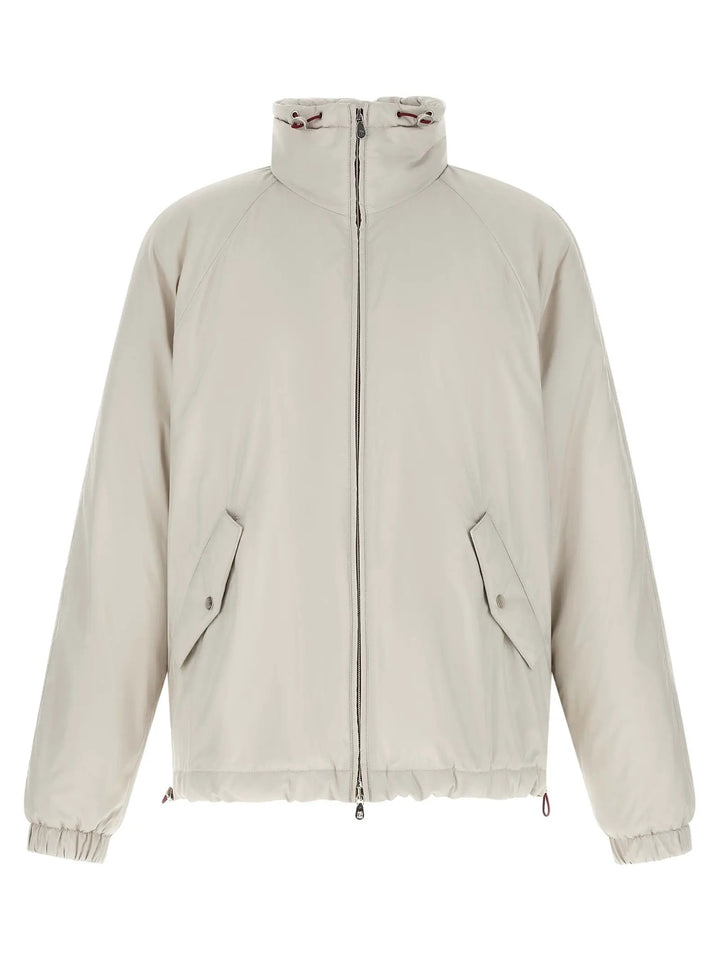 Brunello Cucinelli Sample Sale | Brunello Cucinelli White Polyester Shell Jacket - | Designer outlet