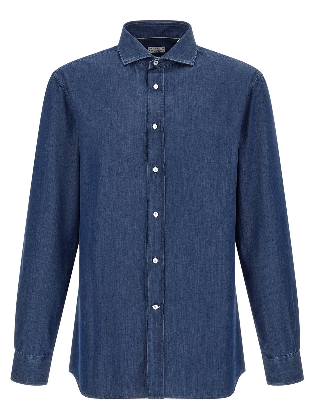 Brunello Cucinelli Sample Sale | Brunello Cucinelli Blue Cotton Blouse - | Designer outlet