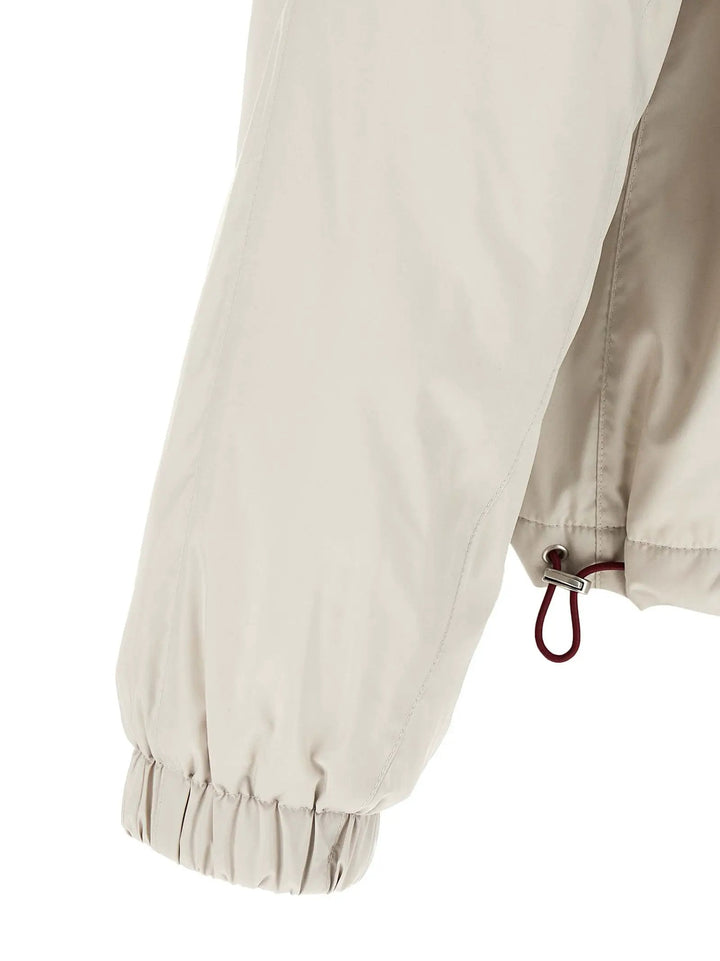 Brunello Cucinelli Sample Sale | Brunello Cucinelli White Polyester Shell Jacket - | Designer outlet