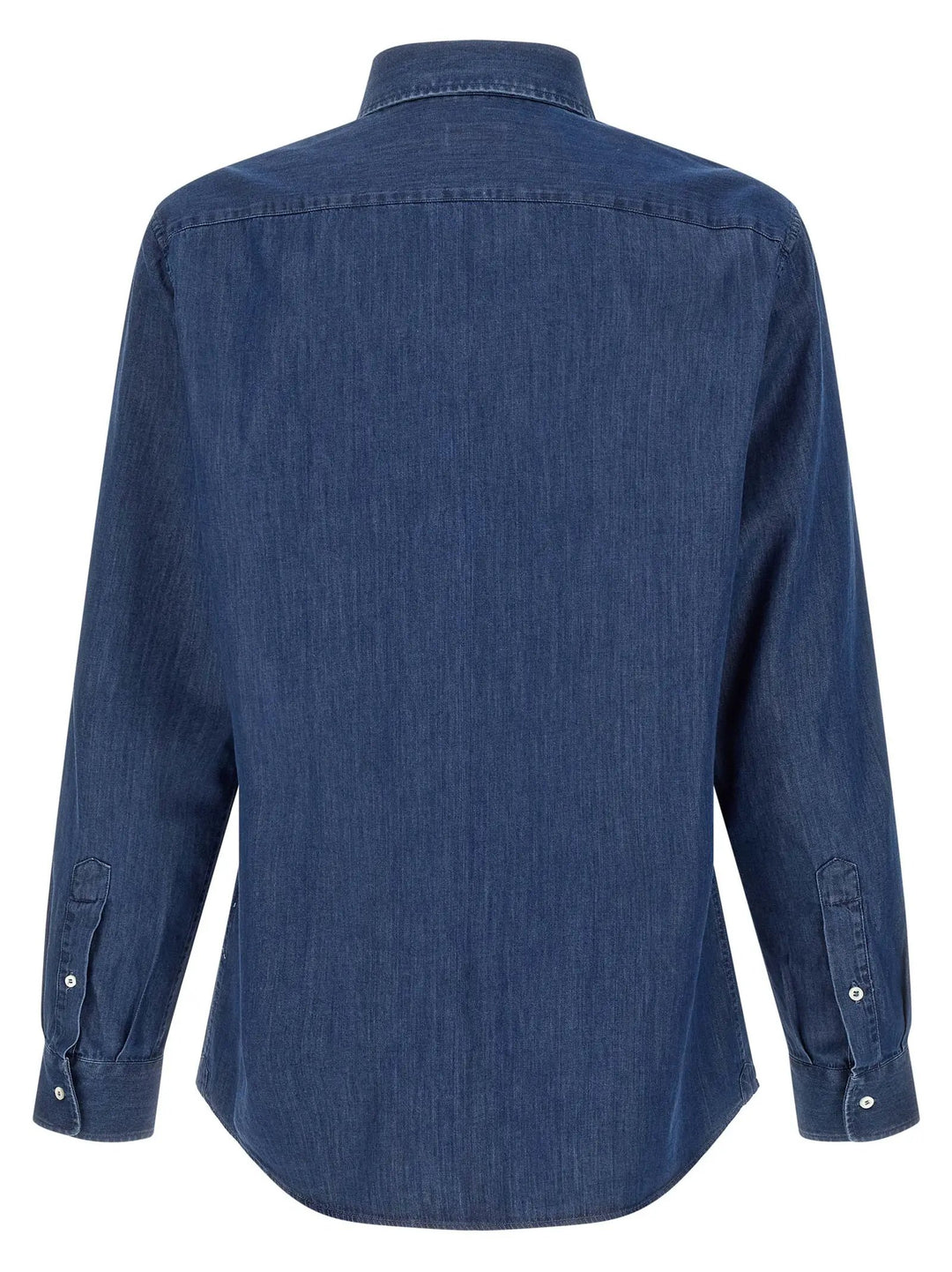 Brunello Cucinelli Sample Sale | Brunello Cucinelli Blue Cotton Blouse - | Designer outlet