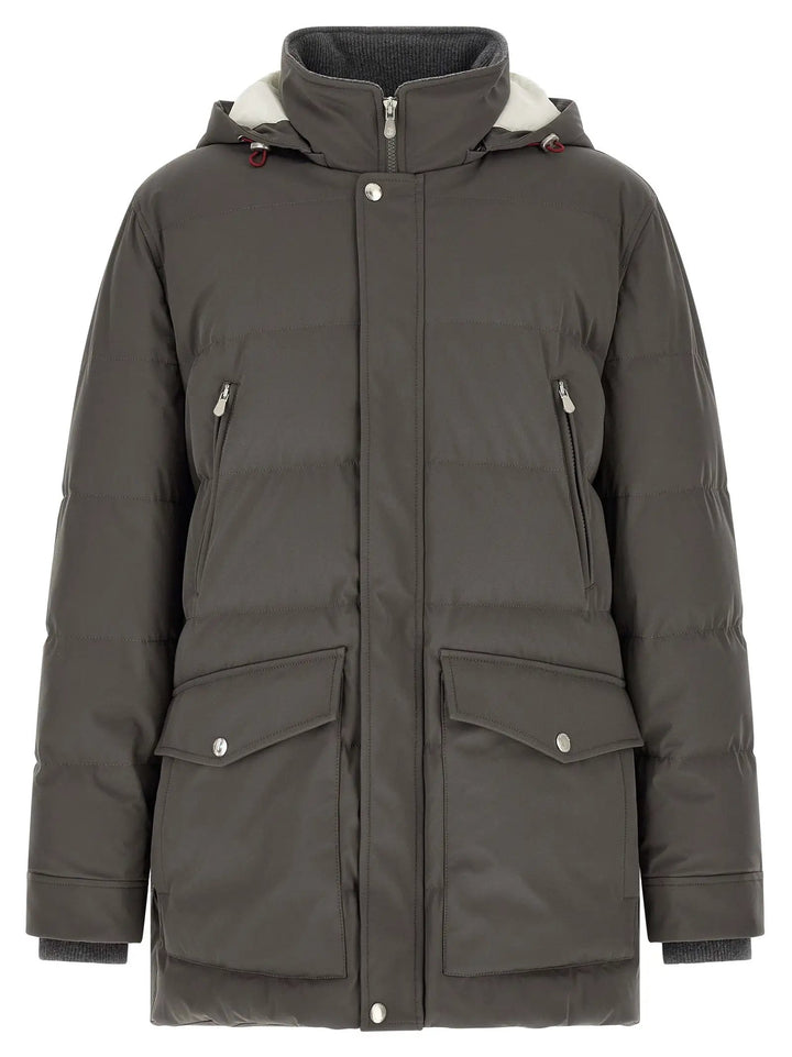 Brunello Cucinelli Sample Sale | Brunello Cucinelli Gray Polyamide Parka - | Designer outlet