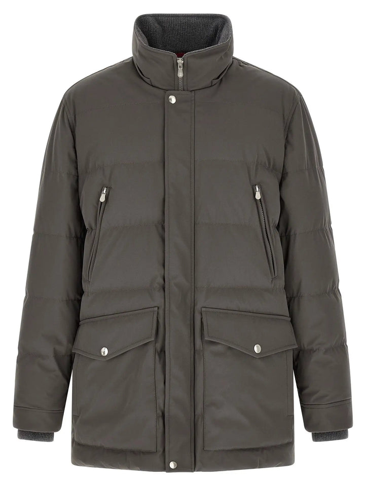 Brunello Cucinelli Sample Sale | Brunello Cucinelli Gray Polyamide Parka - | Designer outlet