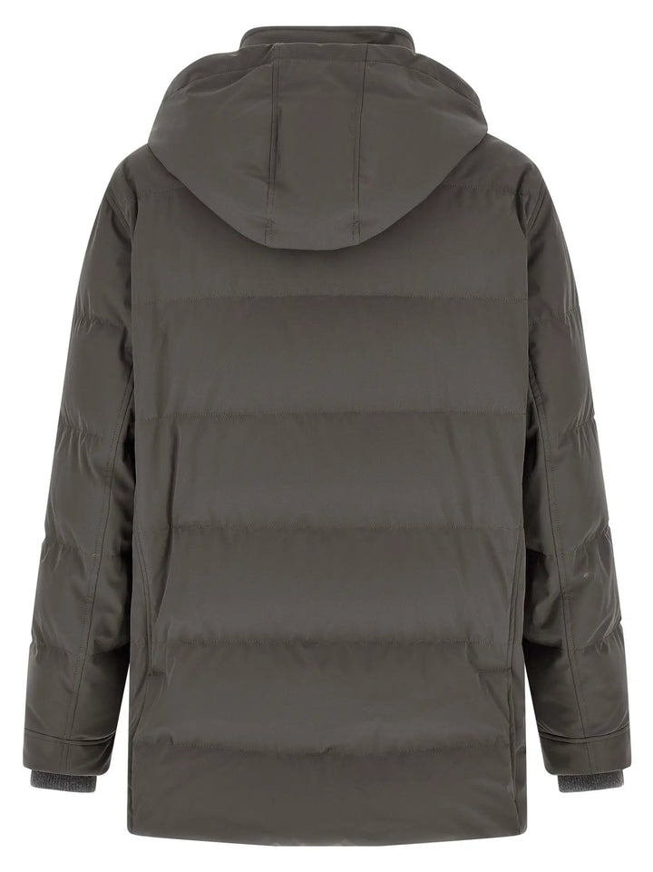Brunello Cucinelli Sample Sale | Brunello Cucinelli Gray Polyamide Parka - | Designer outlet