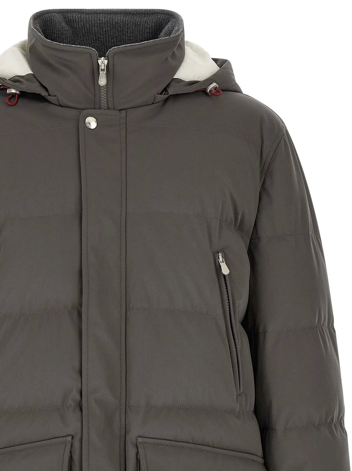 Brunello Cucinelli Sample Sale | Brunello Cucinelli Gray Polyamide Parka - | Designer outlet
