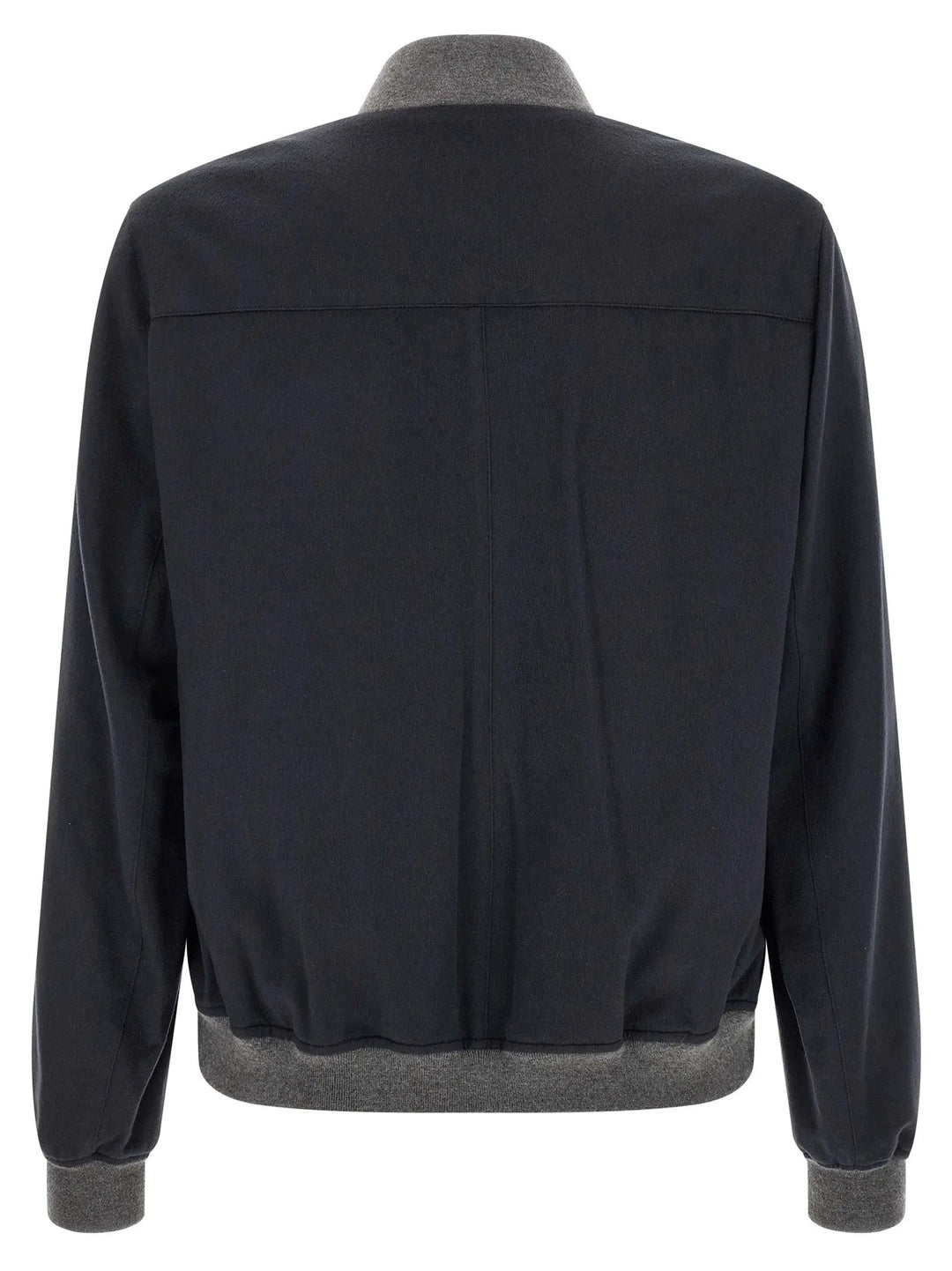 Brunello Cucinelli Sample Sale | Brunello Cucinelli Blue Cashmere Bomber - | Designer outlet