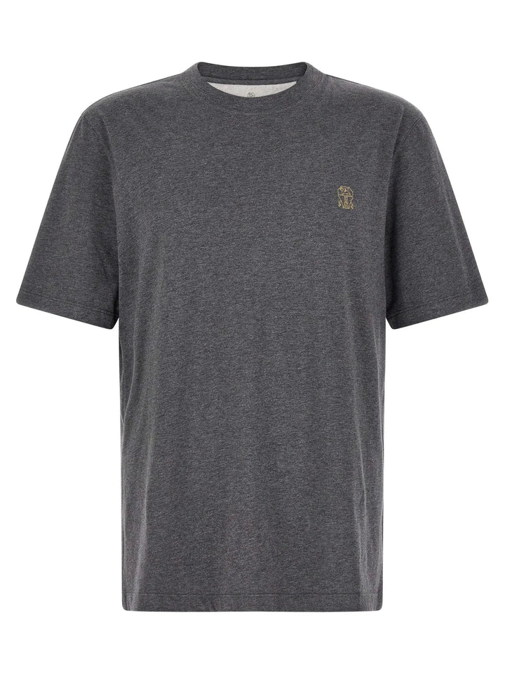 Brunello Cucinelli Sample Sale | Brunello Cucinelli Gray Cotton T-Shirt - | Designer outlet