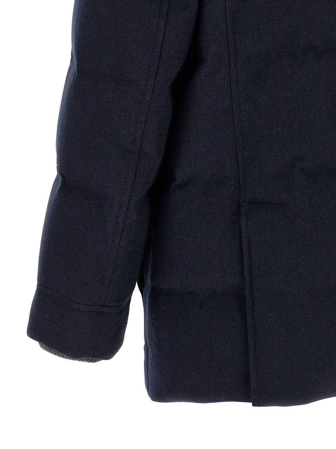 Brunello Cucinelli Sample Sale | Brunello Cucinelli Blue Wool Parka - | Designer outlet