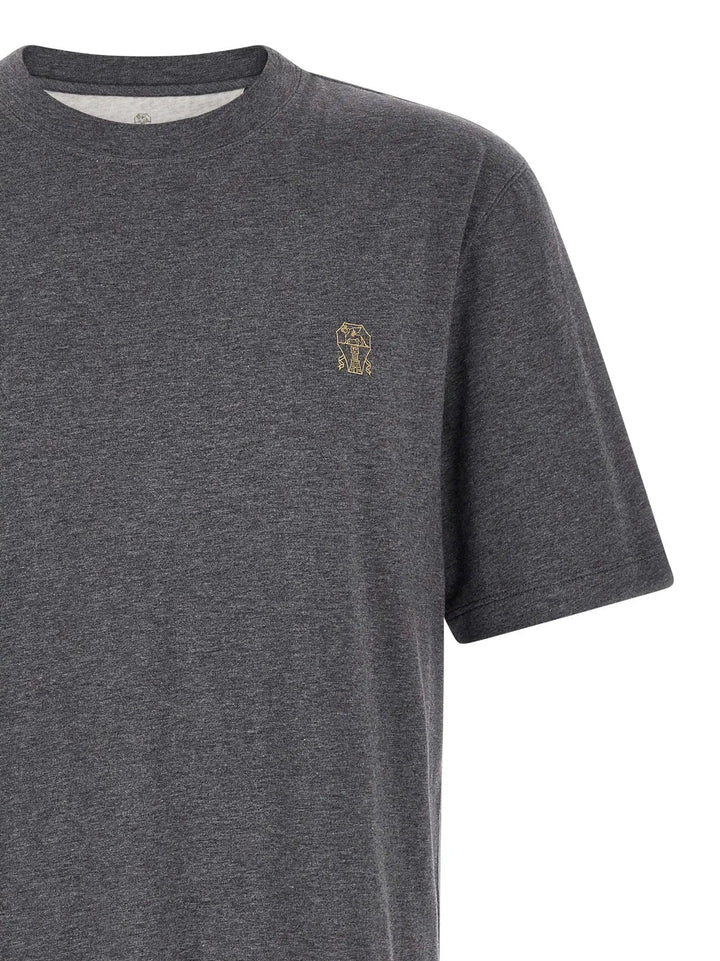 Brunello Cucinelli Sample Sale | Brunello Cucinelli Gray Cotton T-Shirt - | Designer outlet