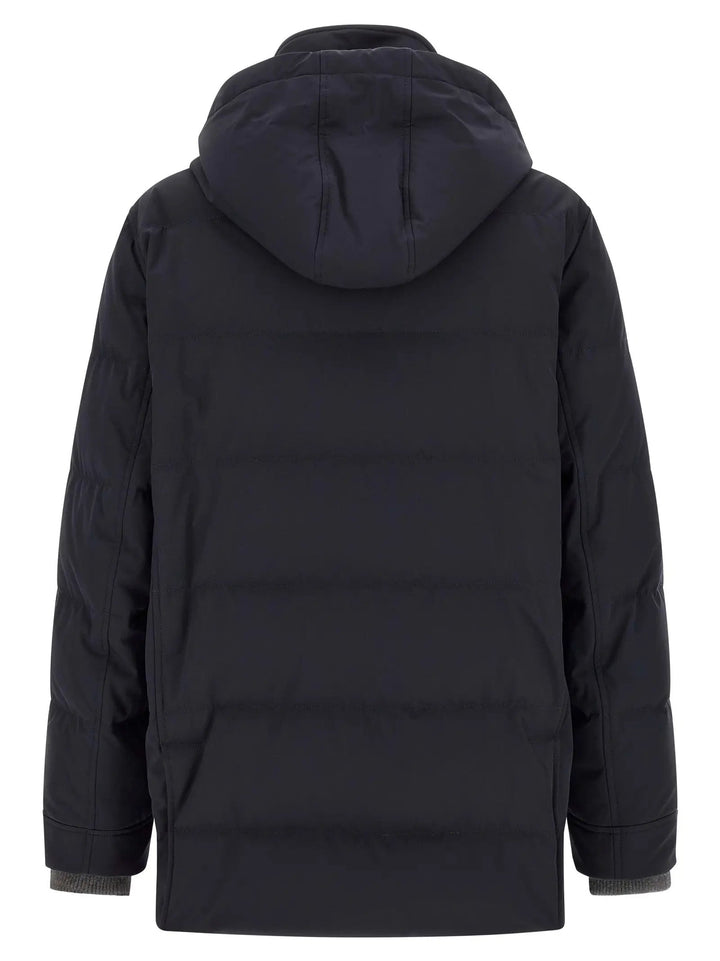 Brunello Cucinelli Sample Sale | Brunello Cucinelli Blue Polyamide Parka - | Designer outlet