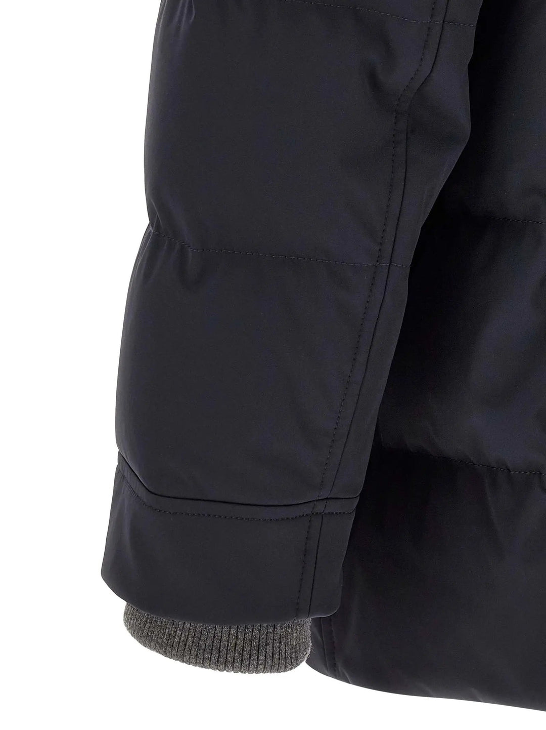 Brunello Cucinelli Sample Sale | Brunello Cucinelli Blue Polyamide Parka - | Designer outlet