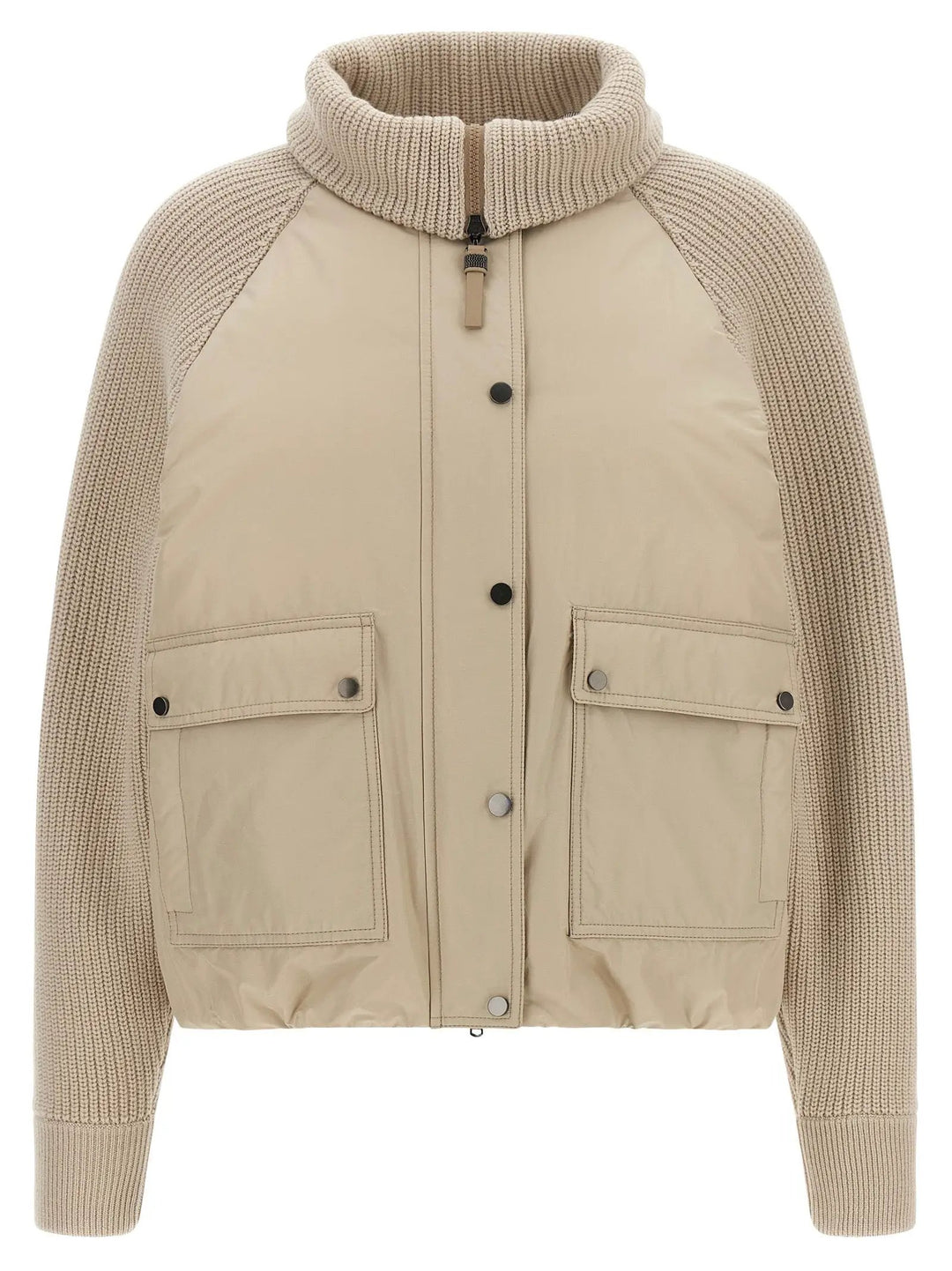 Brunello Cucinelli Sample Sale | Brunello Cucinelli Beige Cotton Full-Length Jacket - | Designer outlet