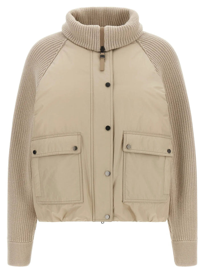 Brunello Cucinelli Sample Sale | Brunello Cucinelli Beige Cotton Full-Length Jacket - | Designer outlet