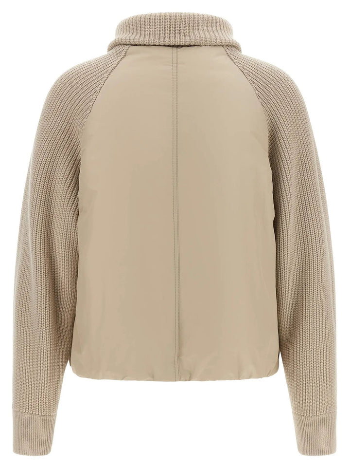 Brunello Cucinelli Sample Sale | Brunello Cucinelli Beige Cotton Full-Length Jacket - | Designer outlet