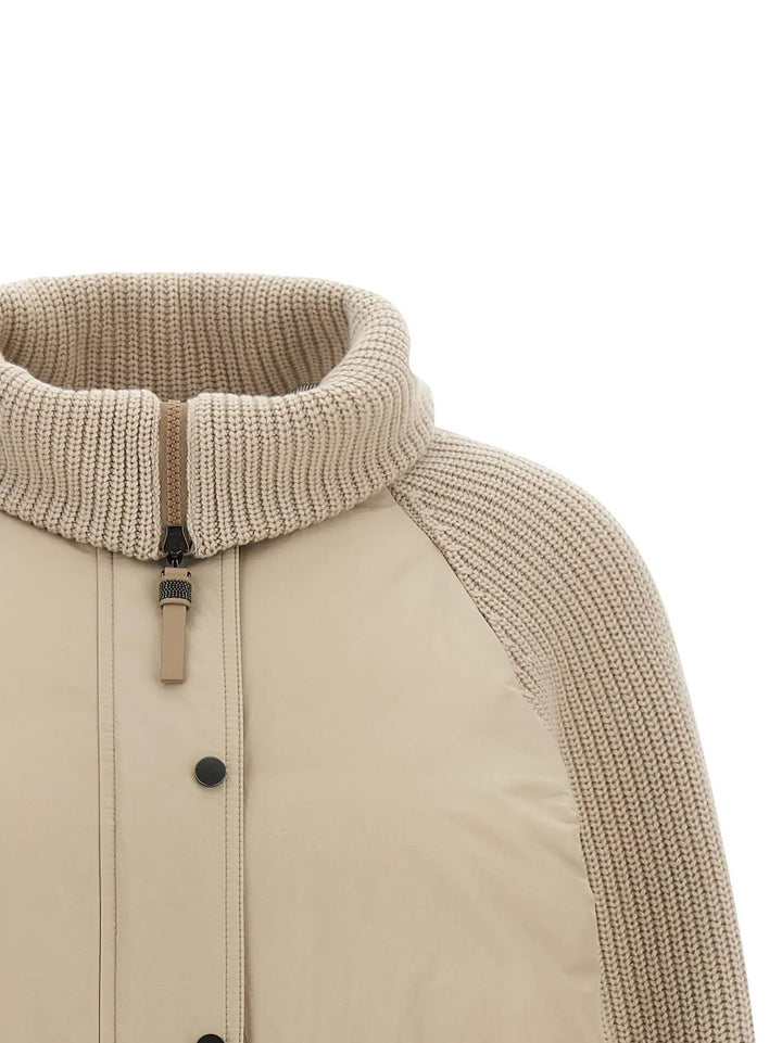Brunello Cucinelli Sample Sale | Brunello Cucinelli Beige Cotton Full-Length Jacket - | Designer outlet