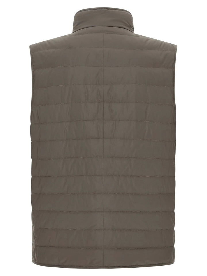 Brunello Cucinelli Sample Sale | Brunello Cucinelli Bicolor Polyester Sleeveless Jacket - | Designer outlet