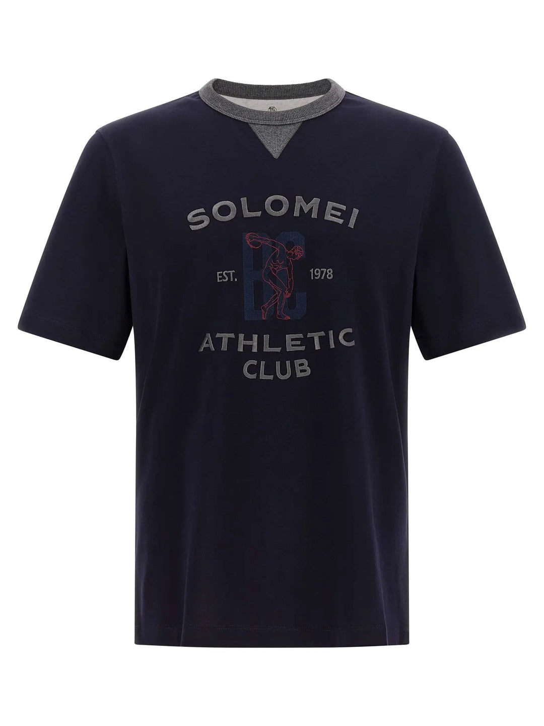 Brunello Cucinelli Sample Sale | Brunello Cucinelli Blue Cotton T-Shirt - | Designer outlet
