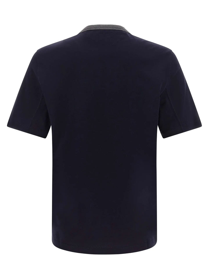 Brunello Cucinelli Sample Sale | Brunello Cucinelli Blue Cotton T-Shirt - | Designer outlet