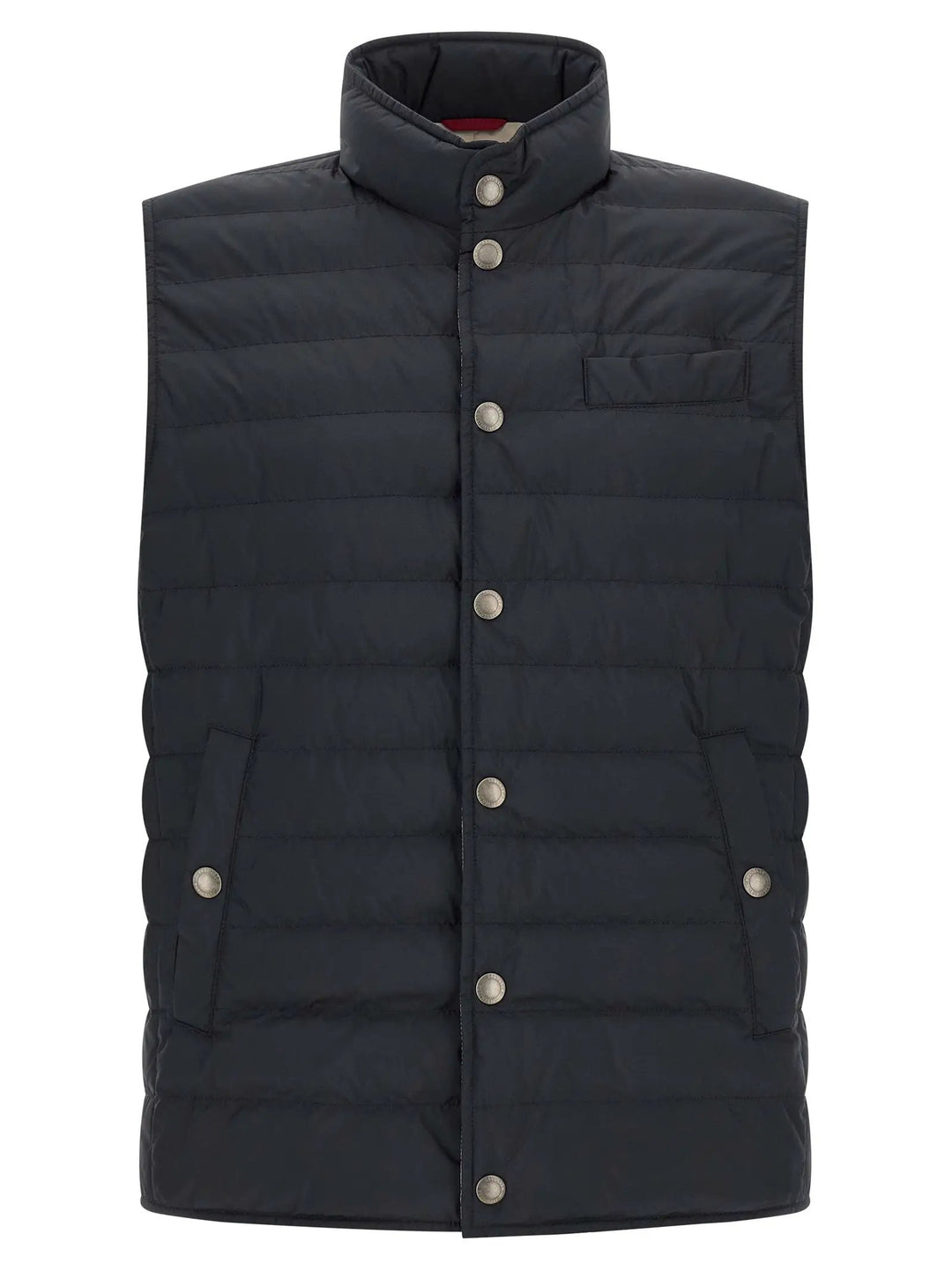 Brunello Cucinelli Sample Sale | Brunello Cucinelli Blue Polyester Sleeveless Jacket - | Designer outlet