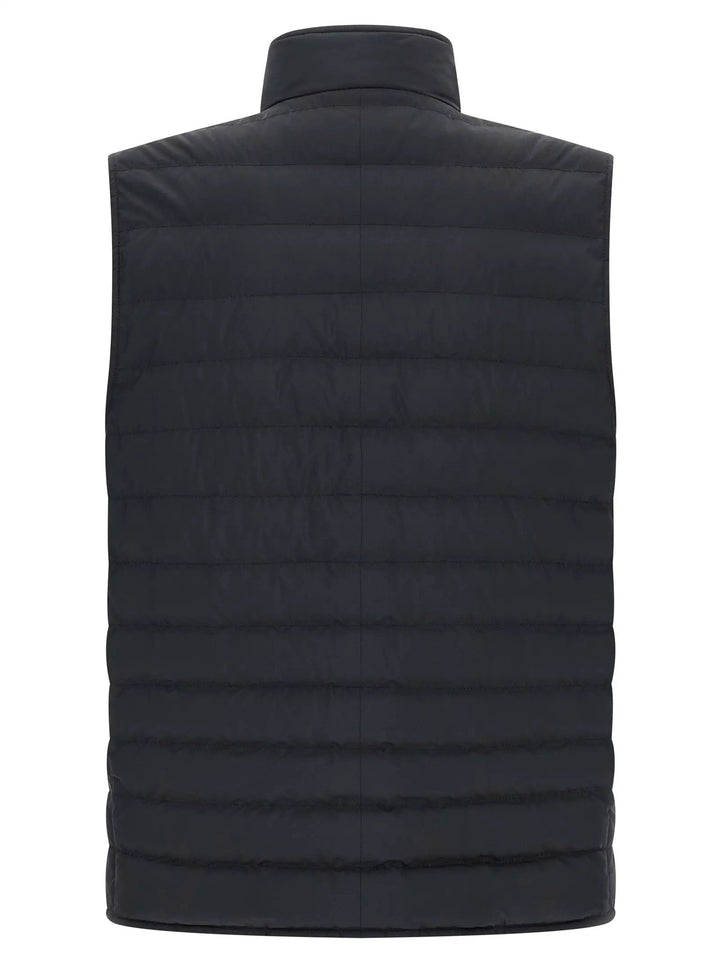 Brunello Cucinelli Sample Sale | Brunello Cucinelli Blue Polyester Sleeveless Jacket - | Designer outlet