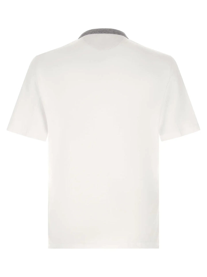 Brunello Cucinelli Sample Sale | Brunello Cucinelli White Cotton T-Shirt - | Designer outlet