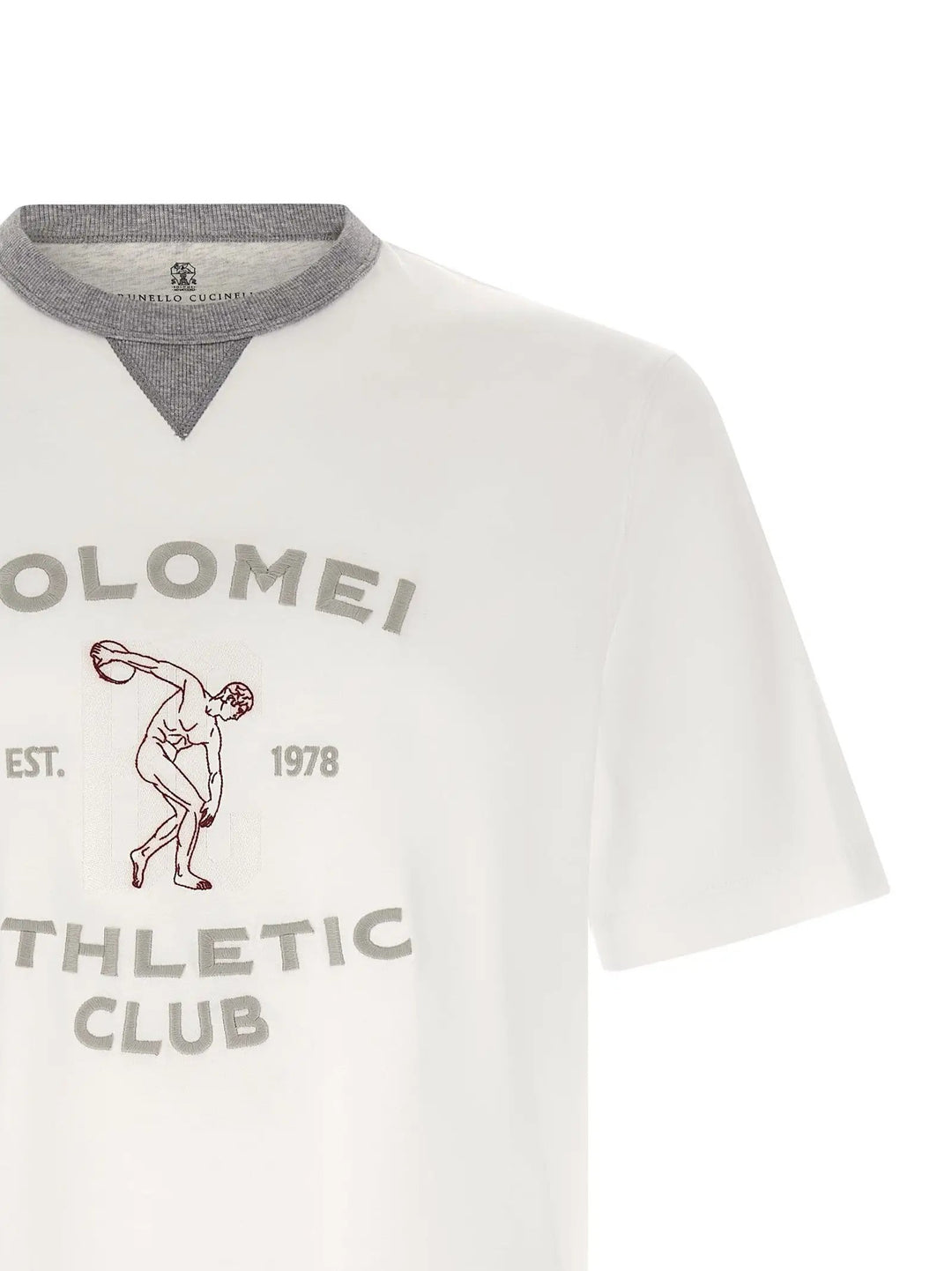 Brunello Cucinelli Sample Sale | Brunello Cucinelli White Cotton T-Shirt - | Designer outlet