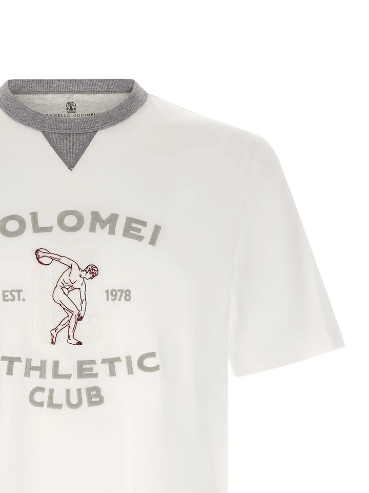 Brunello Cucinelli Sample Sale | Brunello Cucinelli White Cotton T-Shirt - | Designer outlet