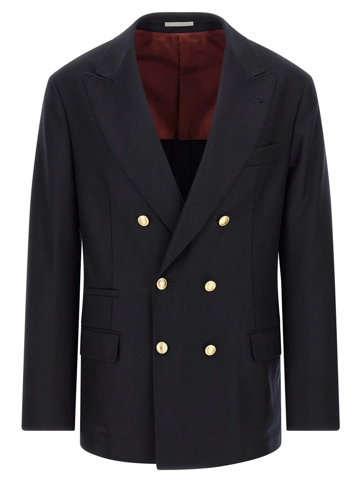 Brunello Cucinelli Sample Sale | Brunello Cucinelli Blue Virgin Wool Blazer - | Designer outlet
