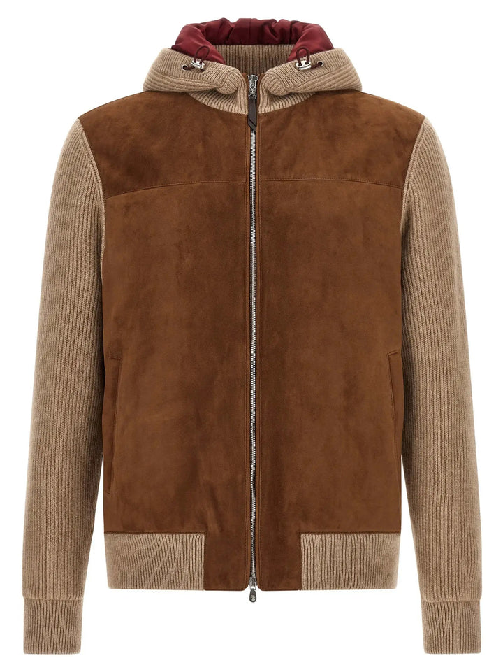Brunello Cucinelli Sample Sale | Brunello Cucinelli Brown Lamb Leather Bomber - | Designer outlet