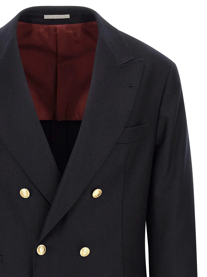 Brunello Cucinelli Sample Sale | Brunello Cucinelli Blue Virgin Wool Blazer - | Designer outlet