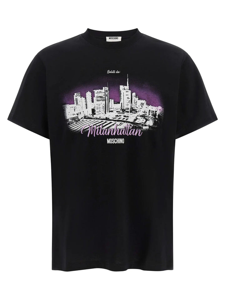 Moschino Sample Sale | Moschino Black Cotton T-Shirt - | Designer outlet