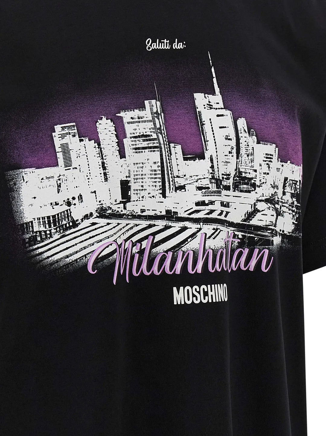 Moschino Sample Sale | Moschino Black Cotton T-Shirt - | Designer outlet