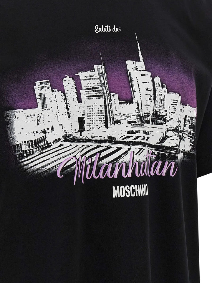 Moschino Sample Sale | Moschino Black Cotton T-Shirt - | Designer outlet