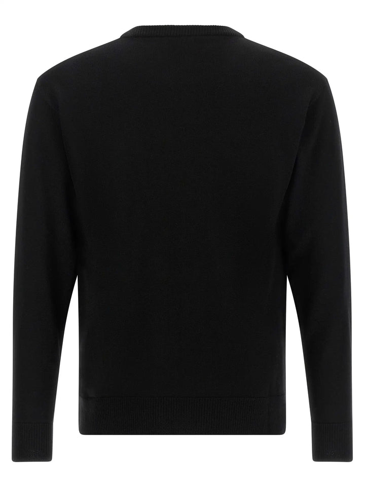 Moschino Sample Sale | Moschino Black Virgin Wool Cardigan - | Designer outlet