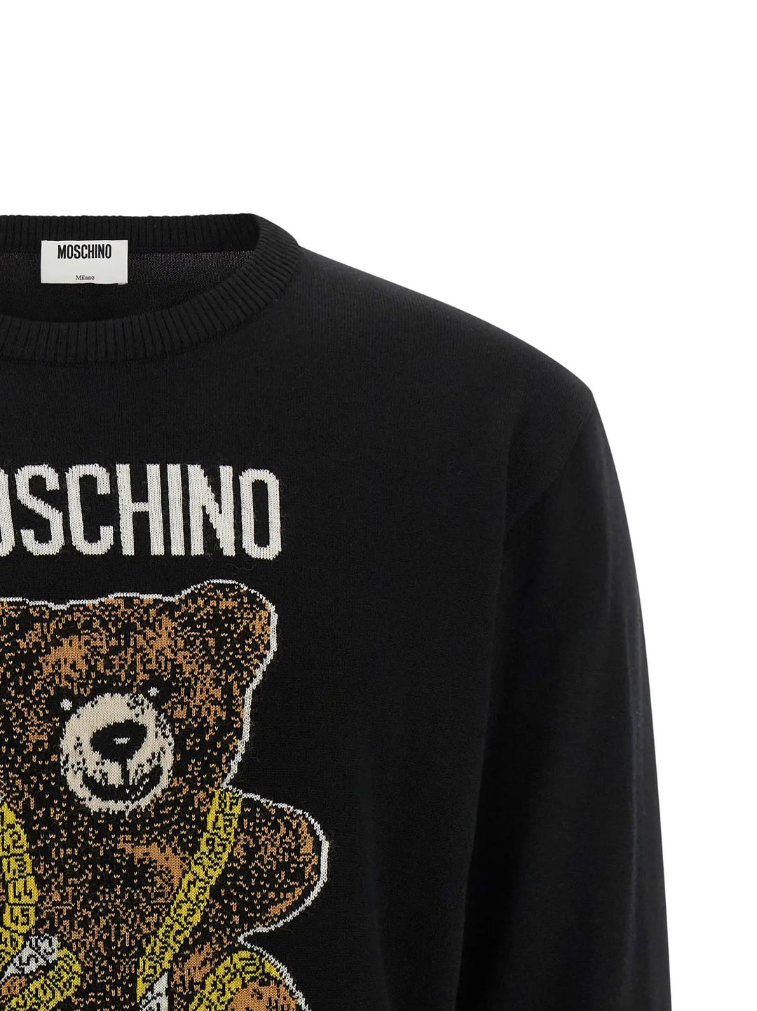 Moschino Sample Sale | Moschino Black Virgin Wool Cardigan - | Designer outlet