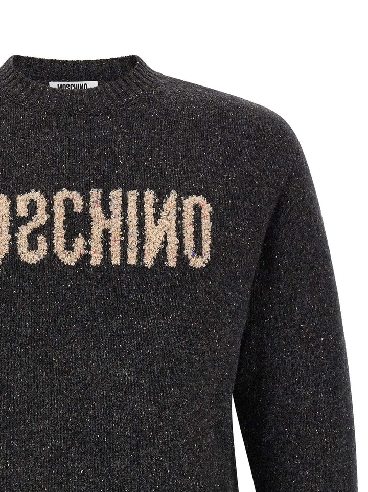 Moschino Sample Sale | Moschino Gray Wool Cardigan - | Designer outlet