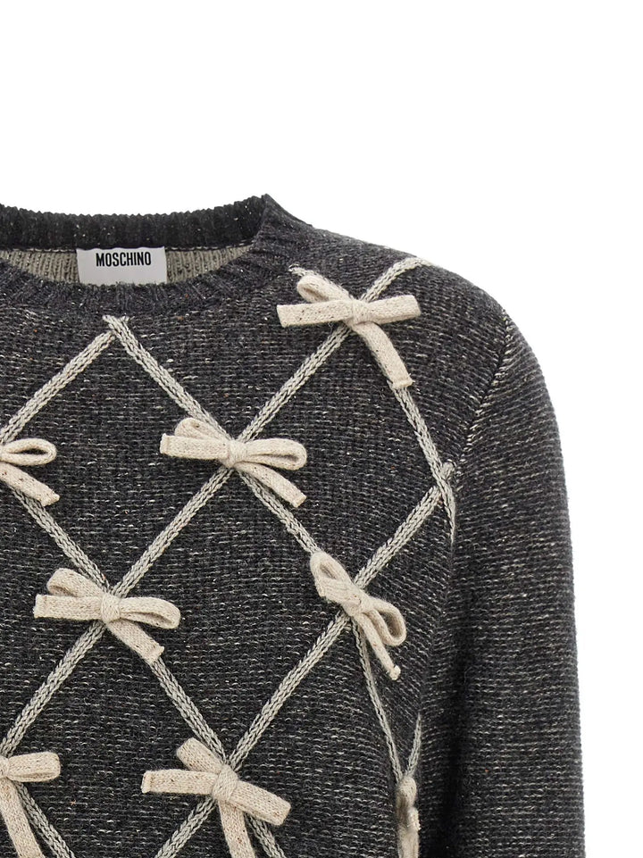 Moschino Sample Sale | Moschino Gray Wool Cardigan - | Designer outlet