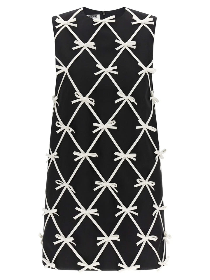Moschino Sample Sale | Moschino Bicolor Virgin Wool Short Dress - | Designer outlet