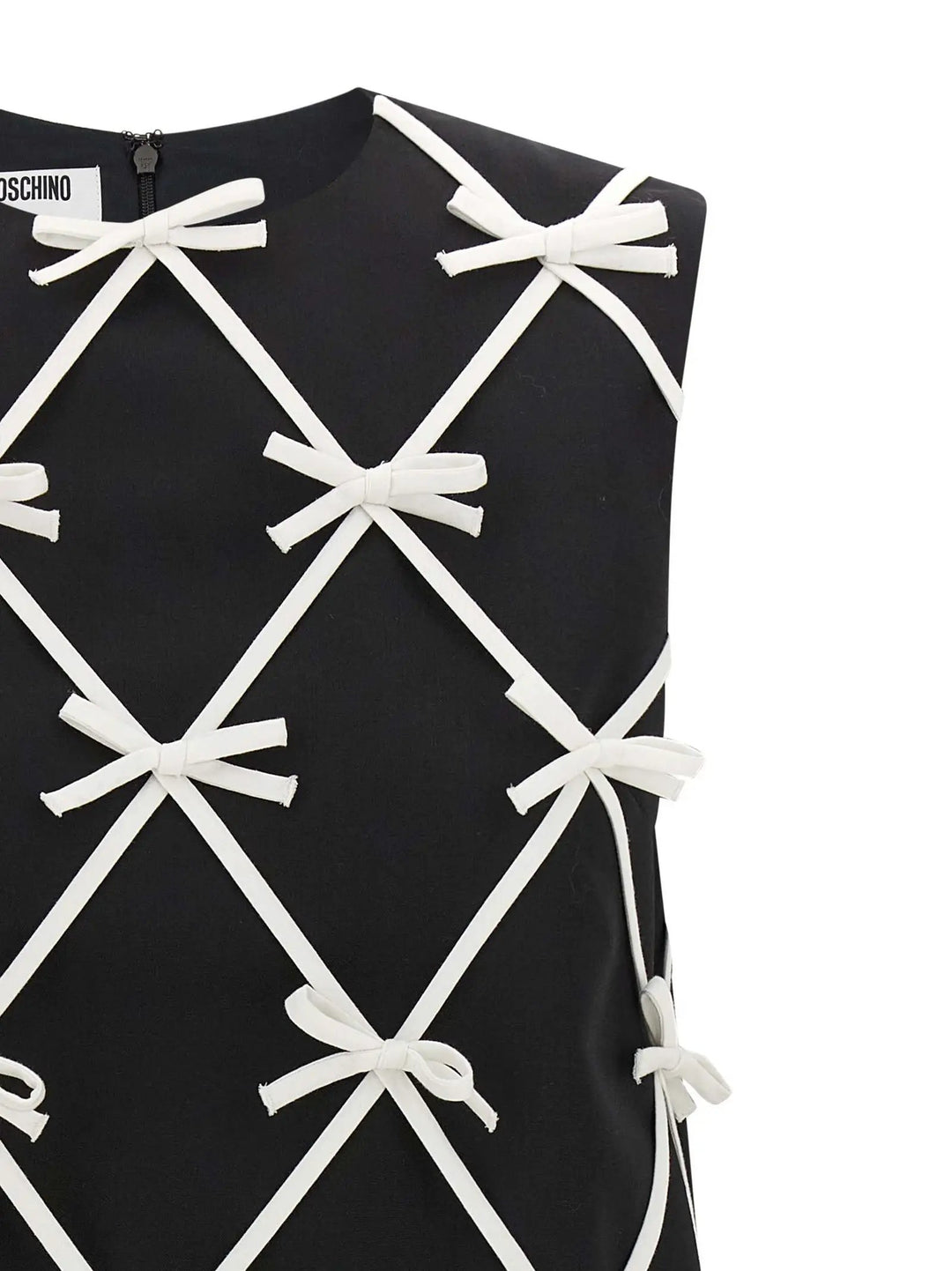 Moschino Sample Sale | Moschino Bicolor Virgin Wool Short Dress - | Designer outlet