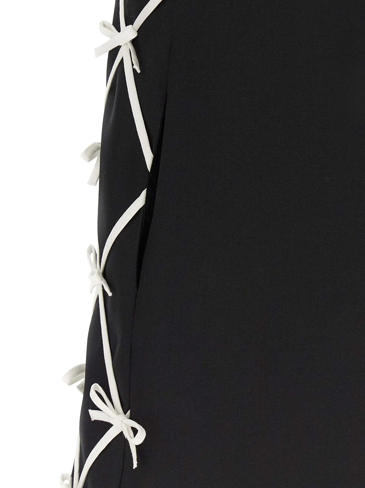 Moschino Sample Sale | Moschino Bicolor Virgin Wool Short Dress - | Designer outlet