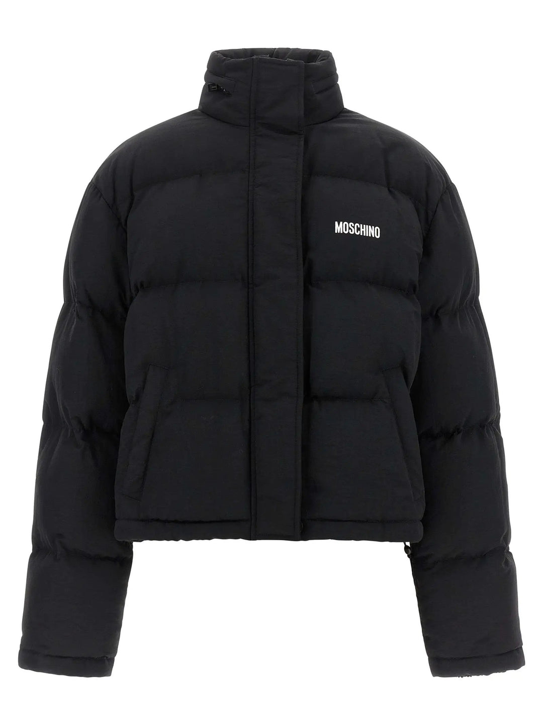 Moschino Sample Sale | Moschino Black Polyamide Bomber - | Designer outlet