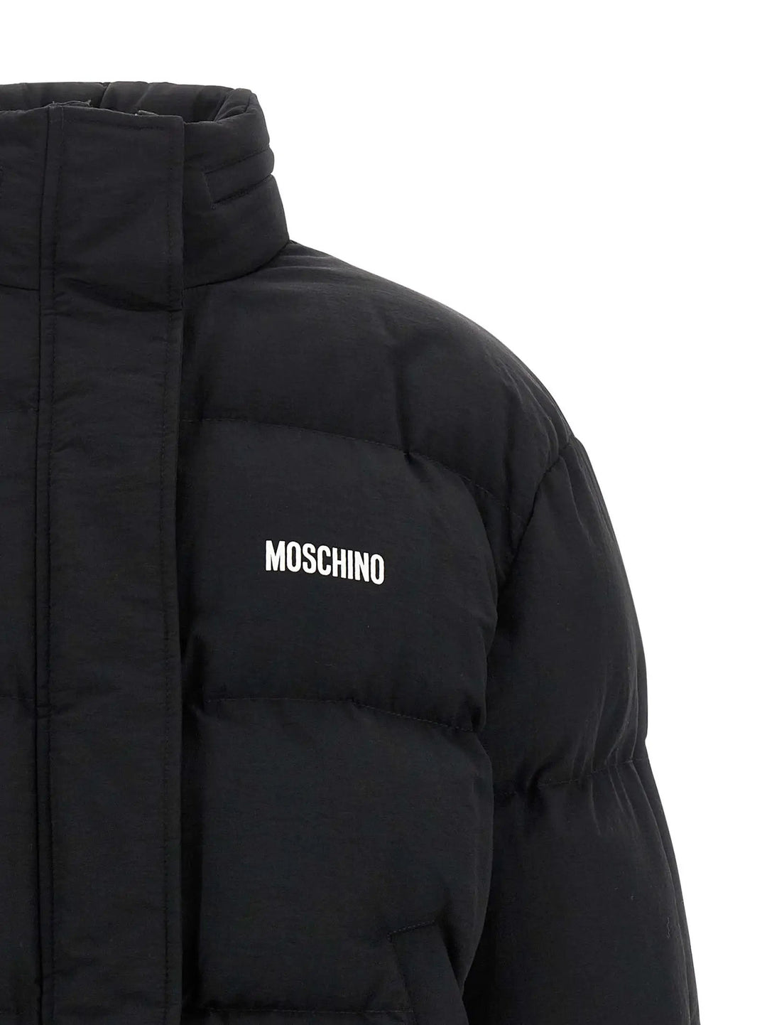Moschino Sample Sale | Moschino Black Polyamide Bomber - | Designer outlet
