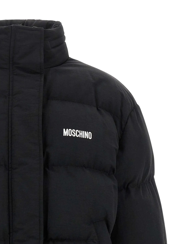 Moschino Sample Sale | Moschino Black Polyamide Bomber - | Designer outlet